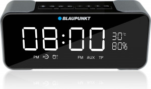 Głośnik Blaupunkt BT16CLOCK (bluetooth, przenośny, grafitowo-czarny)