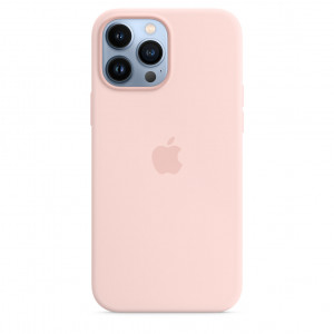 Apple iPhone 13 Pro Max Silicone Case with MagSafe – Chalk Pink