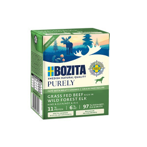 BOZITA Purely Paté Duoprotein Wołowina i łoś - mokra karma dla psa - 370g