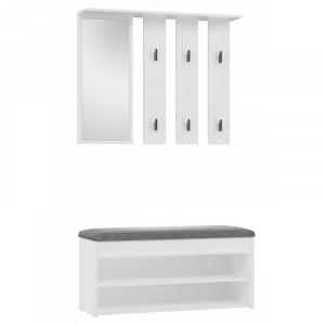 Garderoba PARMA 2P 100x35xH180 biel