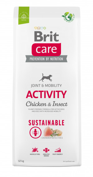 BRIT Care Dog Sustainable Activity Chicken & Insect - sucha karma dla psa - 12kg