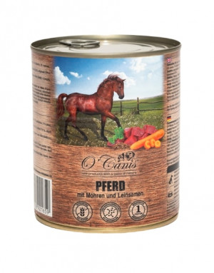 O'CANIS Konina z warzywami i siemieniem - mokra karma dla psa - 800g