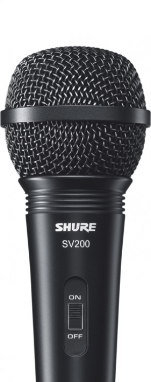 Shure SV200 - Mikrofon dynamiczny, uniwersalny, kardioidalny, włącznik, kabel