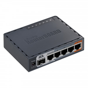 Router Mikrotik hEX S (RB760iGS) Total Ethernet Ports:6; Architecture:MMIPS; CPU core:2
