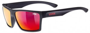 Okulary Uvex Lgl 29 czarno czerwone