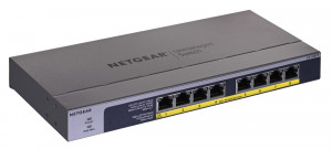 Switch Netgear GS108PP-100EUS 8p PoE 123W (PoE+: 8p) Unmanaged Gigabit
