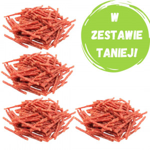 PETITTO Patyczki z kaczką i ryżem - przysmak dla psa -4x500g