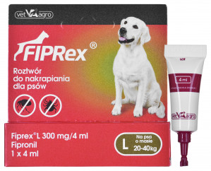 FIPREX Krople przeciw pasożytom dla psa L - 4 ml