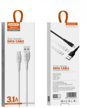 SOMOSTEL KABEL DO TEL MICRO 3.1A SMS-BP14 WHITE