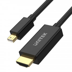 UNITEK ADAPTER MINIDP - HDMI, 4K@30HZ, KABEL 2M