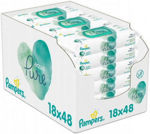 Chusteczki Pampers WIPES AQUA PURE 18x48szt
