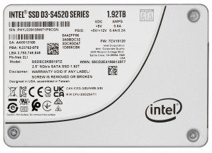 SSD Intel S4520 1.92TB SATA SSDSC2KB019TZ01
