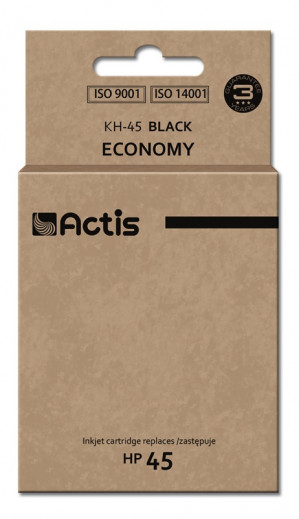 Actis KH-45 Tusz do drukarki HP, Zamiennik HP 45 51645A; Standard; 44 ml; czarny.