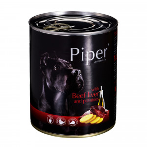 DOLINA NOTECI Piper Animals z wątrobą wołową - mokra karma dla psa - 800 g
