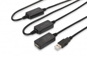 Digitus przedłużacz/repeater usb2.0, aktywny, 25m da-73103 da-73103