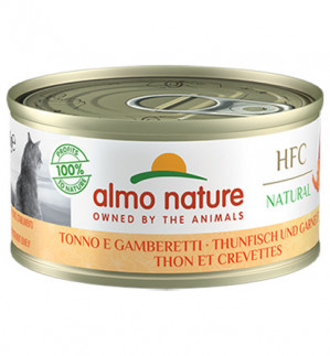ALMO NATURE HFC Natural tuńczyk i krewetki - mokra karma dla kota - 70g