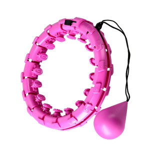 Hula Hop One Fitness OHA01 z obciążnikiem fioletowy