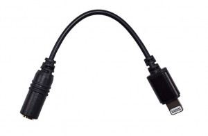 CKMOVA AC-LF3 - Kabel z gniazdem 3,5mm TRRS - lightning