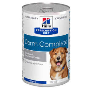 HILL'S Prescription Diet Derm Complete Canine - mokra karma dla psa z alergią i nadwrażliwością pokarmową - 370 g