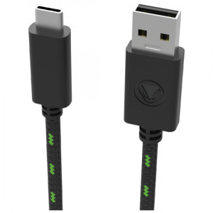 Snakebyte Kabel USB 2.0 A na USB-C Pięciometrowy Czarno zielony