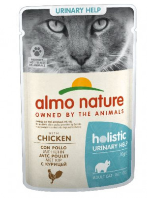 ALMO NATURE Holistic Urinary Help Adult z kurczakiem - mokra karma dla kota - 70 g
