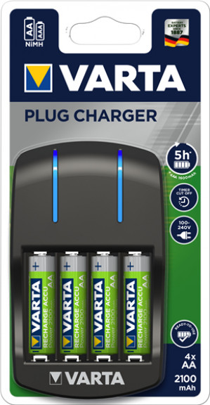 VARTA ŁADOWARKA PLUG 4X AA/AAA + 4X AA 2100MAH