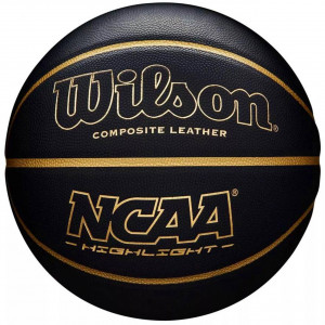 Piłka do koszykówki Wilson NCAA Highlight 295 czarna rozm. 7 WTB067519XB07
