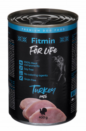 Fitmin For Life Dog karma mokra dla psa z indyka - 400g