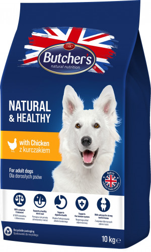 Butcher’s Natural&Healthy z kurczakiem - sucha karma dla psa - 10 kg