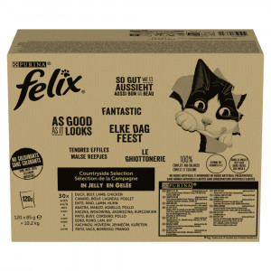 PURINA Felix Wiejskie smaki - mokra karma dla kota - 120x85g