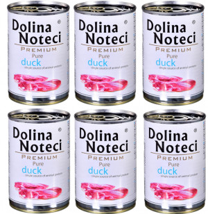 DOLINA NOTECI Premium Pure bogata w kaczkę - mokra karma dla psa - 6x400g
