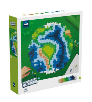 Plus-Plus Puzzle By Number Ziemia 800 Elementów