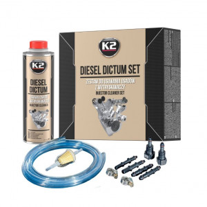 K2 DIESEL DICTUM SET ZESTAW - Zestaw do czyszcznie wtryskiwaczy + Diesel Dictum 500ml