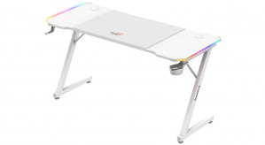 Biurko gamingowe Huzaro Hero 3.3 White RGB