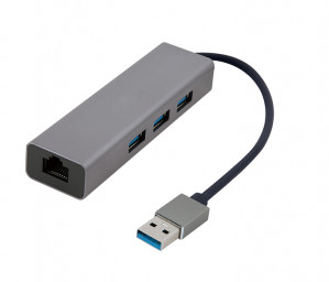 GEMBIRD ADAPTER USB-AM DO LAN GIGABIT HUB USB 3.0