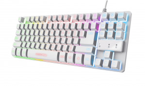 Klawiatura gamingowa TRUST GXT833W THADO TKL US White (24737)