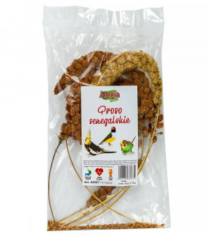 ALEGIA Proso Senegalskie - przysmak dla ptaków i gryzoni - 80 g