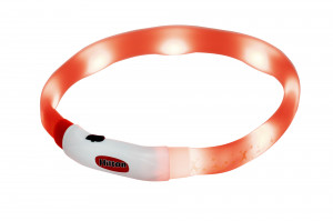 HILTON LED Obroża Silikonowa 1,4x0,8x40cm z USB dla psa