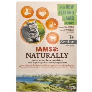 IAMS Naturally Senior z jagnięciną nowozelandzką w sosie 85g kot