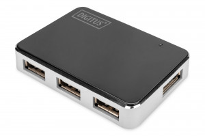Digitus hub 4-portowy usb2.0, aktywny, czarny da-70220 da-70220