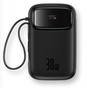 Powerbank Baseus Qpow 2 10000mAh 30W 2xUSB-C (czarny)