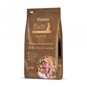 FITMIN Purity Rice Puppy Lamb & Salmon - sucha karma dla psa - 12kg