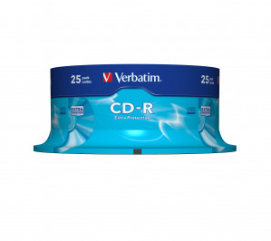 CD-R VERBATIM 700MB 52X EXTRA PROTECTION SP 25SZT