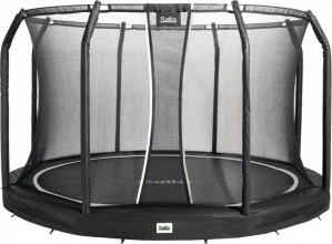 Trampolina Premium Ground Combo 396 cm Czarna