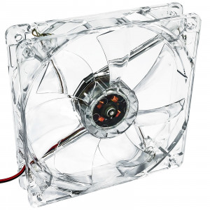 AKYGA WENTYLATOR LED 120MM MOLEX CZERW. AW-12A-BR