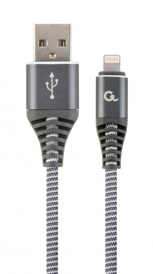 GEMBIRD KABEL USB 2.0 DO 8-PIN 2M, SZARO/BIAŁY