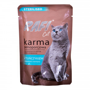 DOLINA NOTECI Rafi Cat Adult z tuńczykiem - mokra karma dla kotów sterylizowanych - 100g