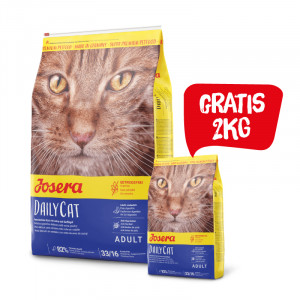 JOSERA DailyCat - sucha karma dla kotów - 10kg + 2kg GRATIS!