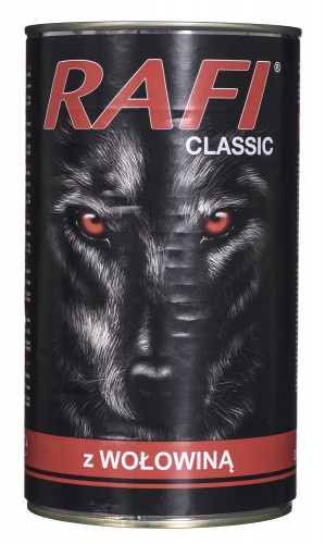 DOLINA NOTECI Rafi Classic z wołowiną - mokra karma dla psa - 1240 g