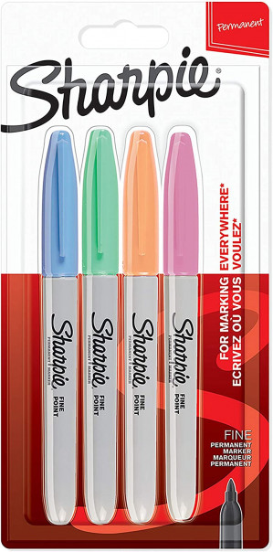 SHARPIE -zestaw markerów 4 szt pastelowe